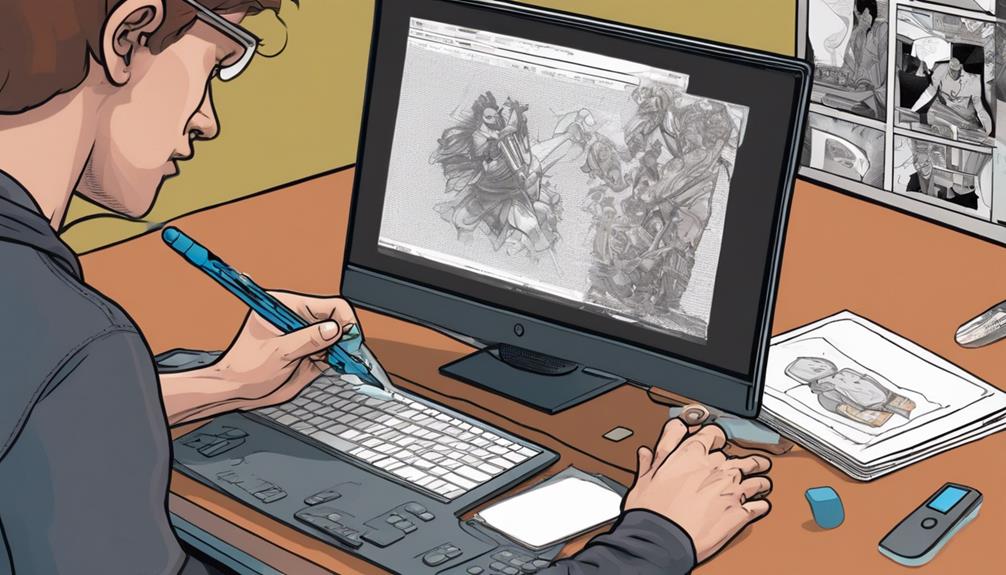 digital conversion for comics