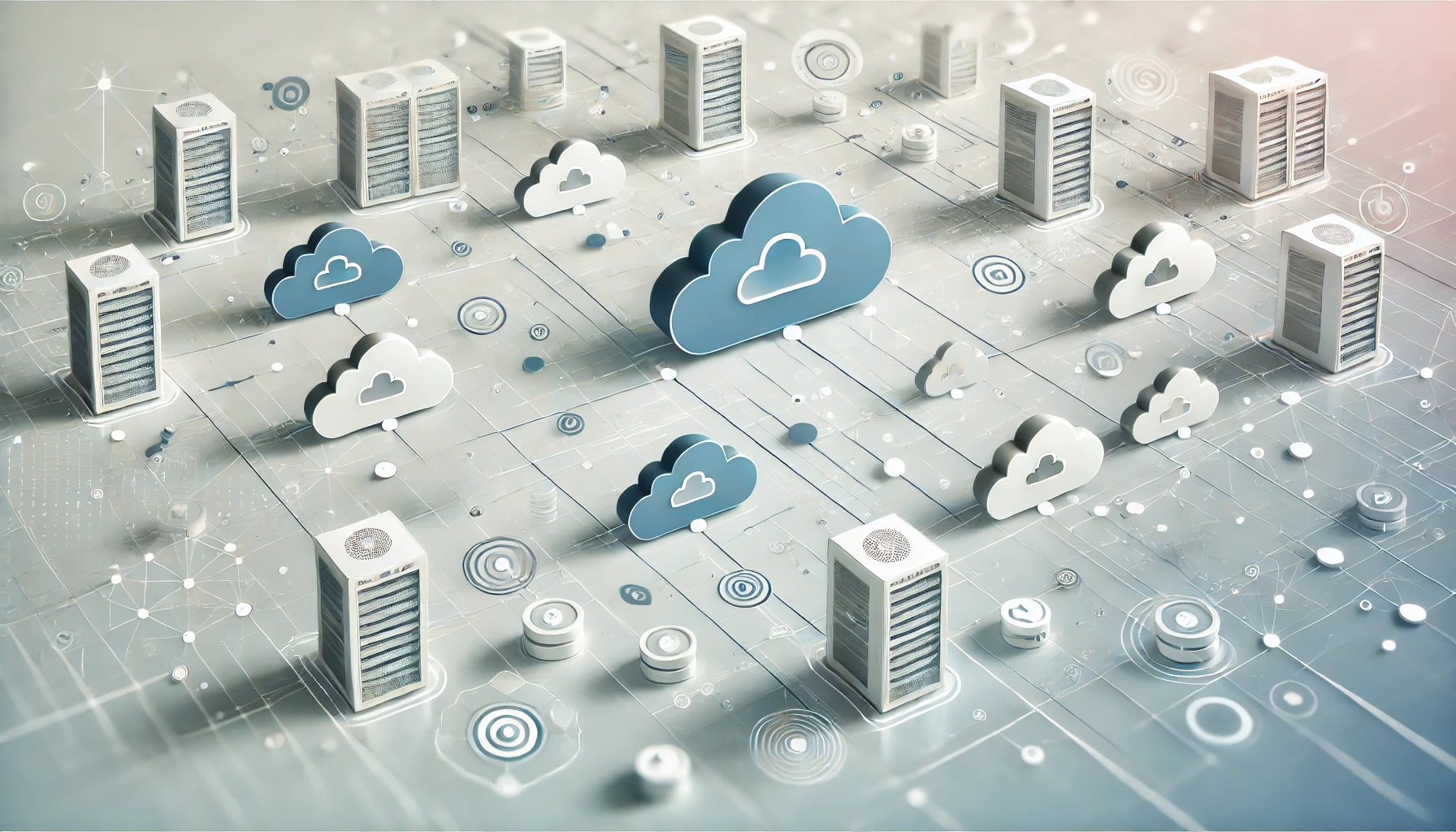 DALL·E 2024 11 12 15.10.28 A professional and modern digital illustration depicting cloud integration services. The image showcases interconnected cloud icons servers and data Perfect Virtual Team