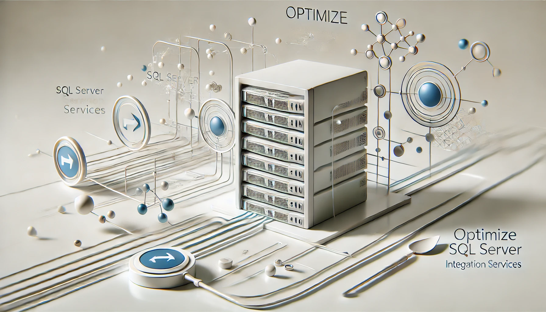 DALL·E 2024 11 22 11.22.30 A professional and realistic feature image for a blog post titled Optimize SQL Server Integration Services. The design features a clean and modern a Perfect Virtual Team