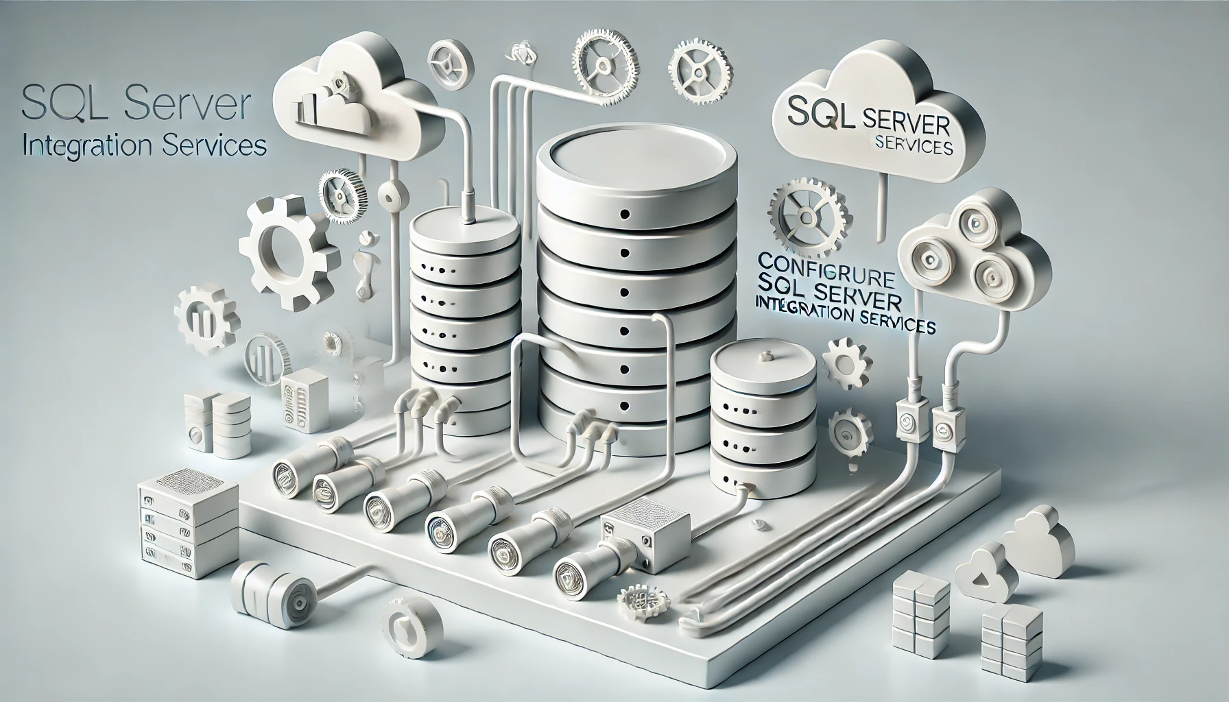 DALL·E 2024 11 22 13.02.14 A realistic feature image for a blog post titled Configure SQL Server Integration Services. The image features a modern clean and minimalist desig Perfect Virtual Team