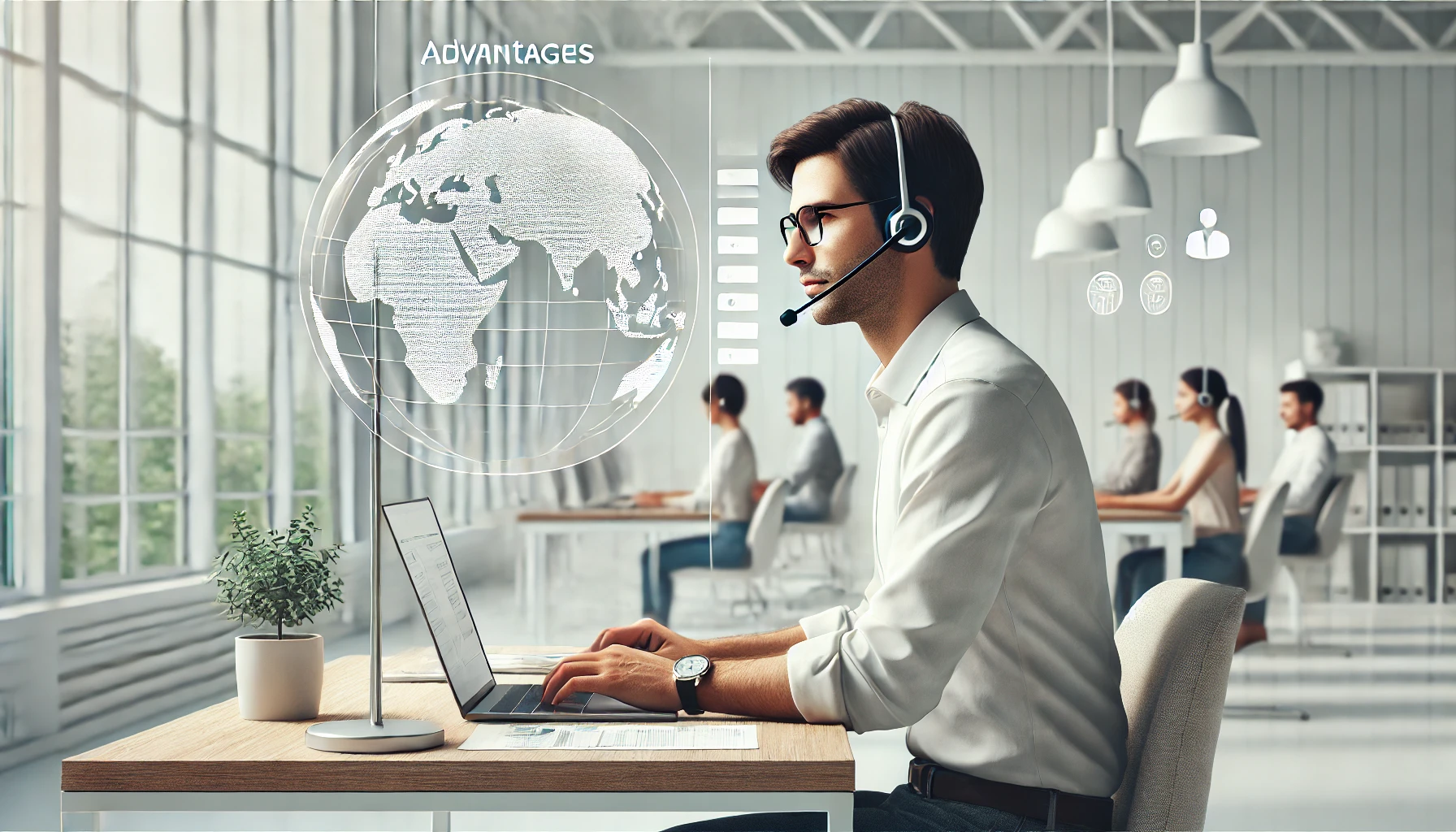 DALL·E 2025 03 21 17.07.52 A realistic feature image for a blog post titled Advantages of Hiring an Overseas Virtual Assistant for Administrative Support. The image should dep Perfect Virtual Team